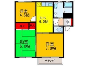 リバーハイツの物件間取画像